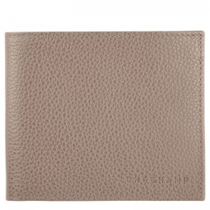 Longchamp Le Foulonné Men Wallet Beige | Australia-106NHEOTV