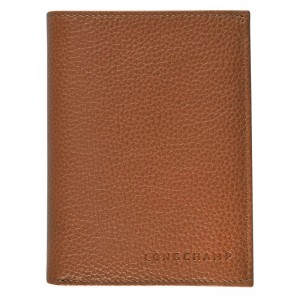Longchamp Le Foulonné Men Wallet Brown | Australia-743EVZQTC