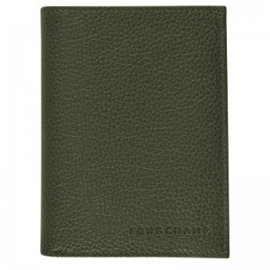 Longchamp Le Foulonné Men Wallet Khaki | Australia-360JSLWHN
