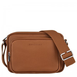 Longchamp Le Foulonné S Camera Men Crossbody Bag Brown | Australia-795ZBRTOA