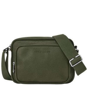 Longchamp Le Foulonné S Camera Men Crossbody Bag Khaki | Australia-510HIOQXV