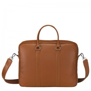 Longchamp Le Foulonné S Women Briefcase Brown | Australia-216WPHVTO