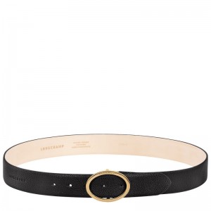 Longchamp Le Foulonné Women Belt Black | Australia-921SVTZMH