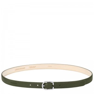 Longchamp Le Foulonné Women Belt Khaki | Australia-035TKORXI