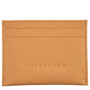 Longchamp Le Foulonné Women Card Holder Brown | Australia-802YLOXMP
