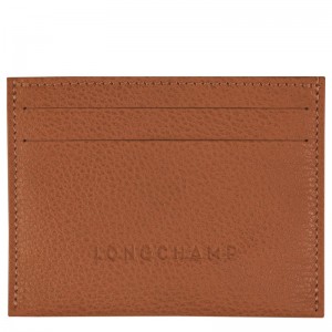 Longchamp Le Foulonné Women Card Holder Brown | Australia-547JINKOS
