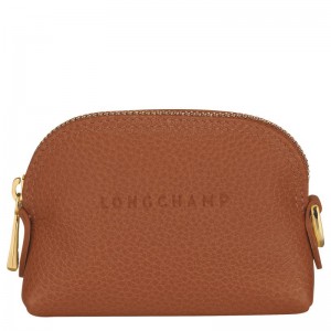 Longchamp Le Foulonné Women Coin Purse Brown | Australia-463VGNHXT