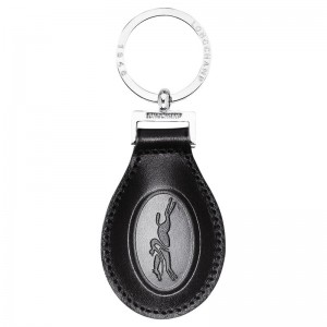 Longchamp Le Foulonné Women Key Rings Black | Australia-625OANEWR