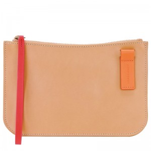 Longchamp Le Foulonné Women Pouch Orange | Australia-421NZXAVF