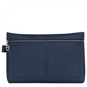 Longchamp Le Foulonné Women Toiletry Bags Navy | Australia-250LVXOJB