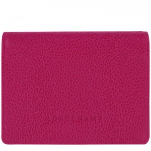 Longchamp Le Foulonné Women Wallet Dark Pink | Australia-624LOMZDJ