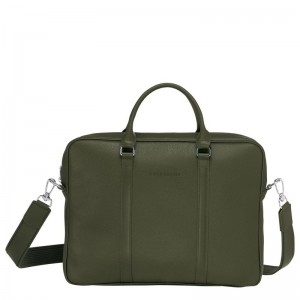 Longchamp Le Foulonné Xs Men Briefcase Khaki | Australia-185BJUGVF