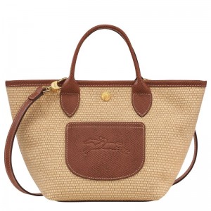Longchamp Le Pliage Collection Xs Basket Women Tote Bag Brown | Australia-469UTMCXV