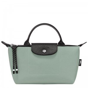 Longchamp Le Pliage Energy Men Pouch Blue Green | Australia-384YAFSRM