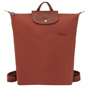 Longchamp Le Pliage Green M Men Backpack Brown | Australia-308DGTKVN