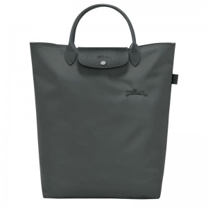 Longchamp Le Pliage Green M Men Tote Bag Deep Grey | Australia-102SDWXBC