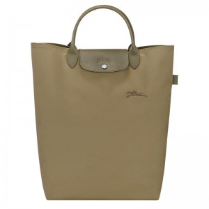 Longchamp Le Pliage Green M Men Tote Bag Olive | Australia-368REBWMS