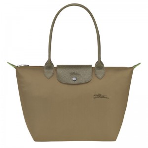 Longchamp Le Pliage Green M Women Tote Bag Olive | Australia-570XQSAMT