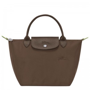 Longchamp Le Pliage Green S Women Handbag Dark Brown | Australia-673MZGNKY