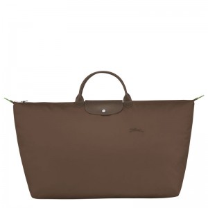 Longchamp Le Pliage Green Xl Men Travel Bag Dark Brown | Australia-849WDGSXV