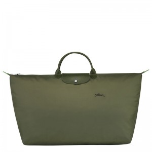Longchamp Le Pliage Green Xl Men Travel Bag Dark Green | Australia-437ZYONIS