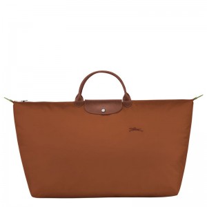 Longchamp Le Pliage Green Xl Women Travel Bag Brown | Australia-976FMEAHC