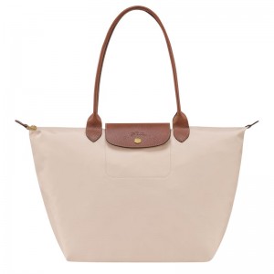 Longchamp Le Pliage Original L Women Tote Bag Beige | Australia-836CFDPEJ