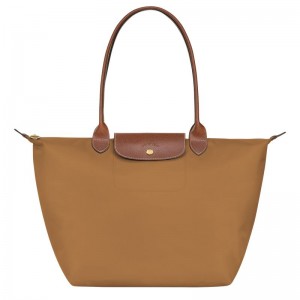 Longchamp Le Pliage Original L Women Tote Bag Brown | Australia-132NPASWC