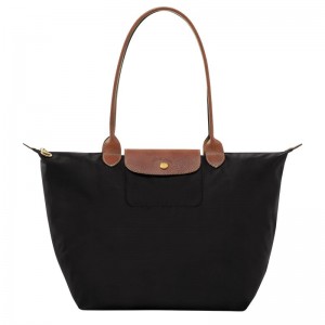 Longchamp Le Pliage Original L Women Tote Bag Black | Australia-302OVQFAN