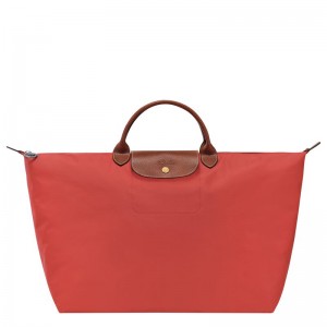 Longchamp Le Pliage Original L Women Travel Bag Pink | Australia-487WNUDPY