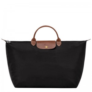 Longchamp Le Pliage Original L Women Travel Bag Black | Australia-682CRAQWV