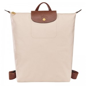 Longchamp Le Pliage Original M Men Backpack Beige | Australia-395BVXSME
