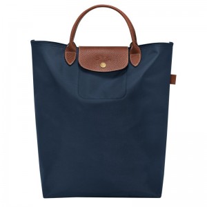 Longchamp Le Pliage Original M Men Tote Bag Navy | Australia-320HVTIXW