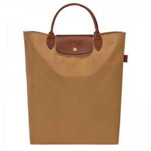 Longchamp Le Pliage Original M Men Tote Bag Brown | Australia-632IVBFZQ