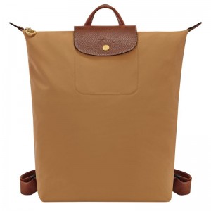 Longchamp Le Pliage Original M Women Backpack Brown | Australia-401NGRSQI