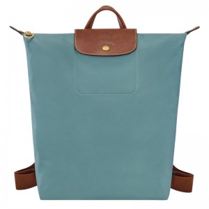 Longchamp Le Pliage Original M Women Backpack Blue | Australia-856UOBNES