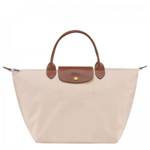 Longchamp Le Pliage Original M Women Handbag Beige | Australia-293KIYUHQ