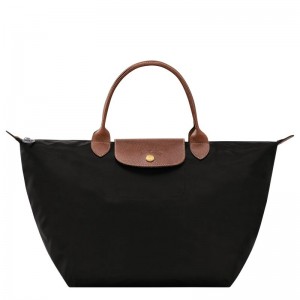 Longchamp Le Pliage Original M Women Handbag Black | Australia-617UFSPDC