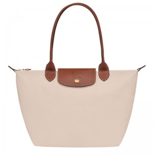Longchamp Le Pliage Original M Women Tote Bag Beige | Australia-397GPOTUQ