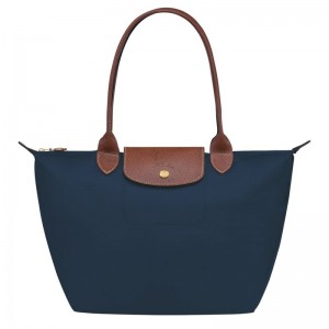 Longchamp Le Pliage Original M Women Tote Bag Navy | Australia-590IRNYLE