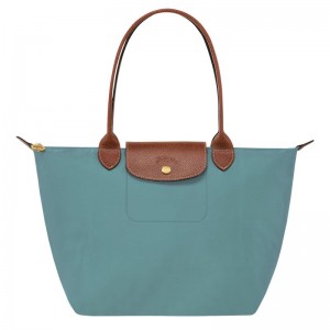 Longchamp Le Pliage Original M Women Tote Bag Blue | Australia-765MZOQYH