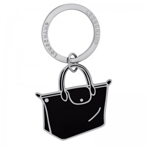 Longchamp Le Pliage Women Key Rings Black | Australia-786RHCTOX