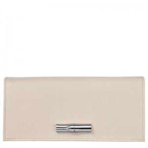 Longchamp Le Roseau Flap Women Wallet Beige | Australia-084DLAOFR