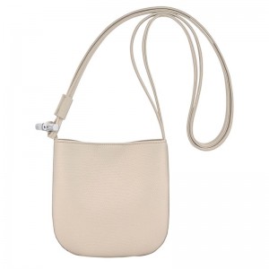Longchamp Le Roseau S Women Crossbody Bag Beige | Australia-804TVNSED