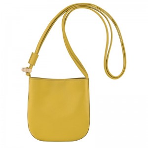 Longchamp Le Roseau S Women Crossbody Bag Yellow | Australia-924RAFXTN