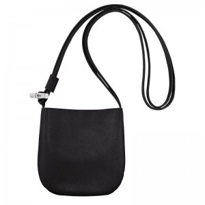 Longchamp Le Roseau S Women Crossbody Bag Black | Australia-603XRNLMW
