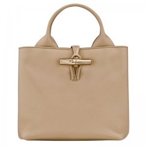 Longchamp Le Roseau S Women Handbag Beige | Australia-169UHOBYP
