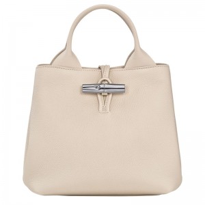 Longchamp Le Roseau S Women Handbag Beige | Australia-460MCIVAD