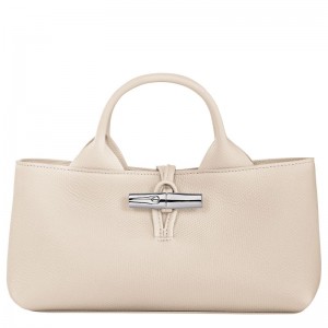 Longchamp Le Roseau S Women Handbag Beige | Australia-032BVXSCZ