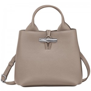Longchamp Le Roseau S Women Handbag Beige | Australia-592ZMATWI